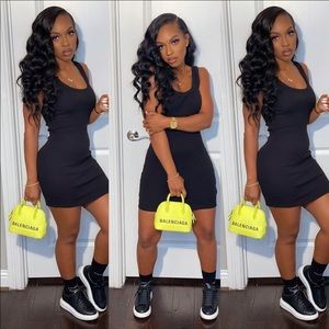 CUTE BLACK TANK DRESS!
